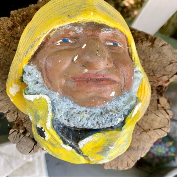 Vintage Seaman Concrete/Chalk? Head - Picture 13 of 13